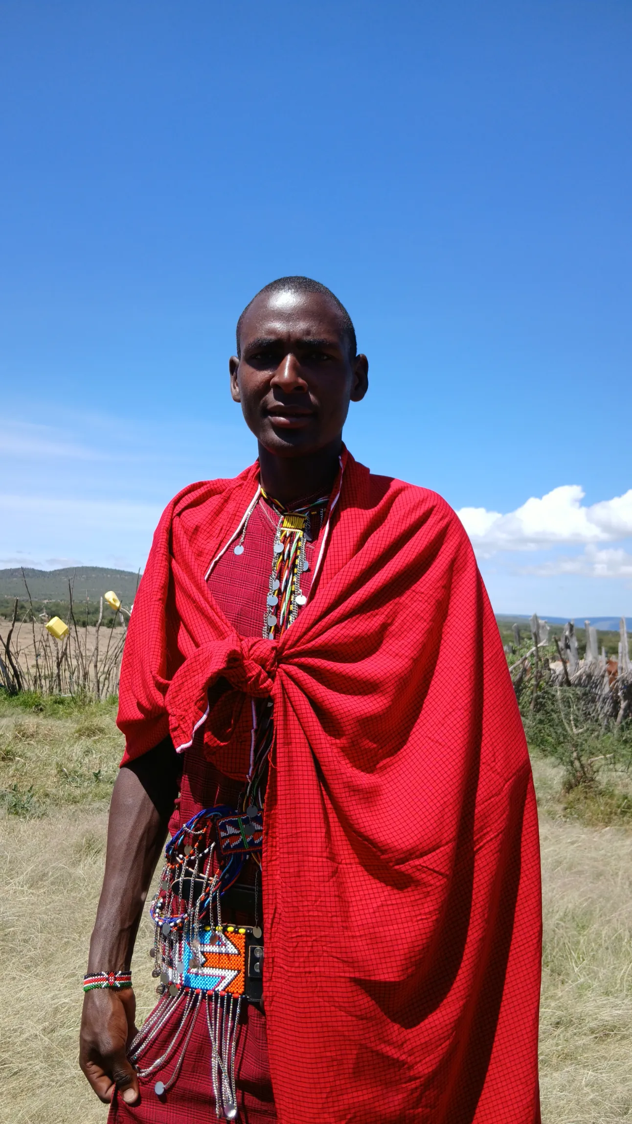 Maasai elder in traditional dress